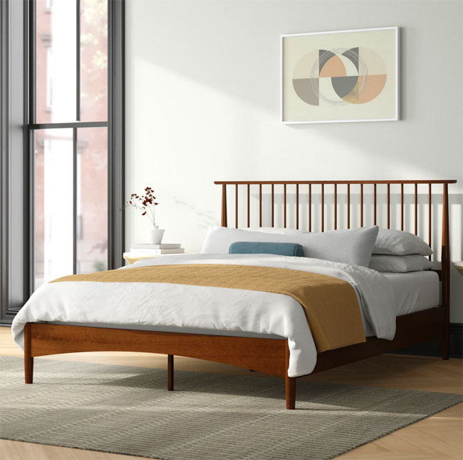 Kilgo midcentury modern bed at Wayfair