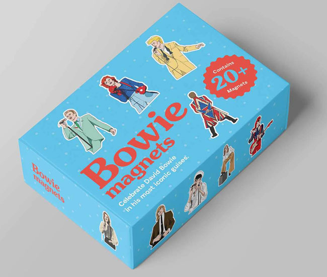 David Bowie fridge magnets collection