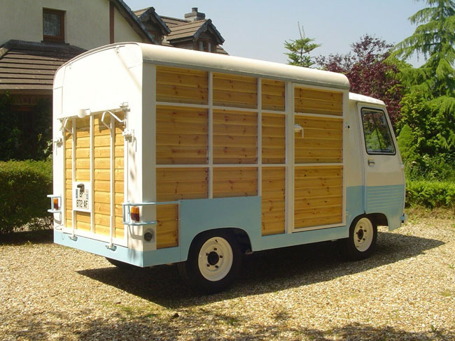 1970s Peugeot J7 retro catering van on eBay