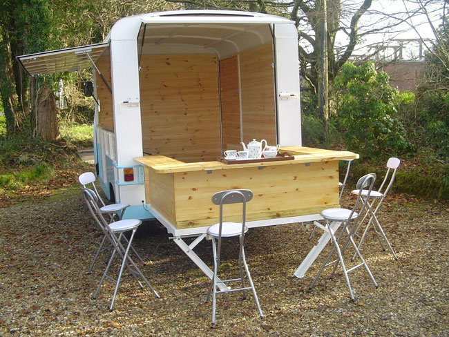 1970s Peugeot J7 retro catering van on eBay