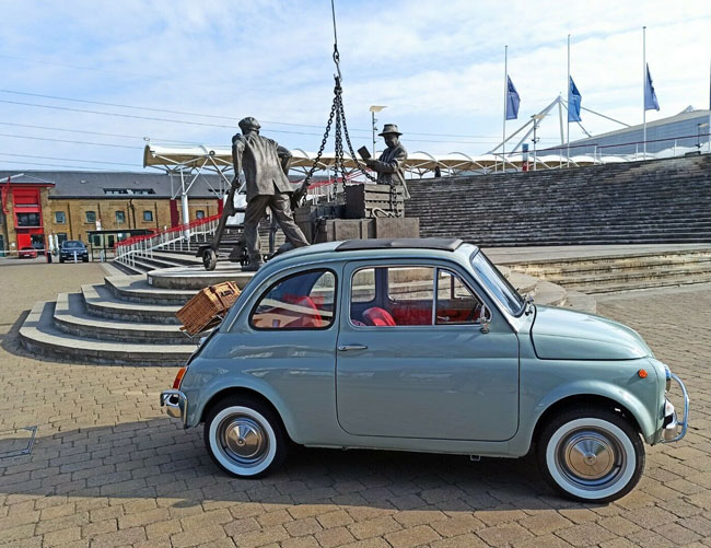 1972 Fiat 500 L Lusso car on eBay