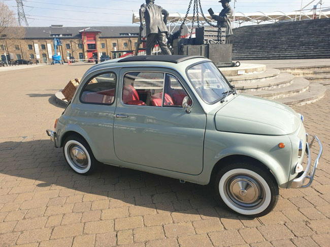 1972 Fiat 500 L Lusso car on eBay