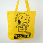 Vintage-style Peanuts tote bags at Magpie
