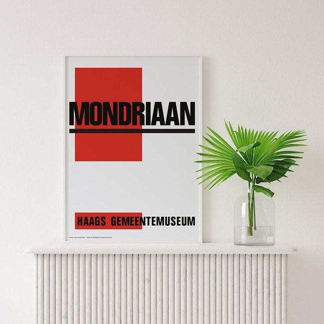 Midcentury modern typography prints by Bold Modern