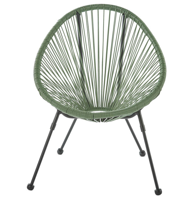 Budget 1950s Acapulco garden chairs at Aldi