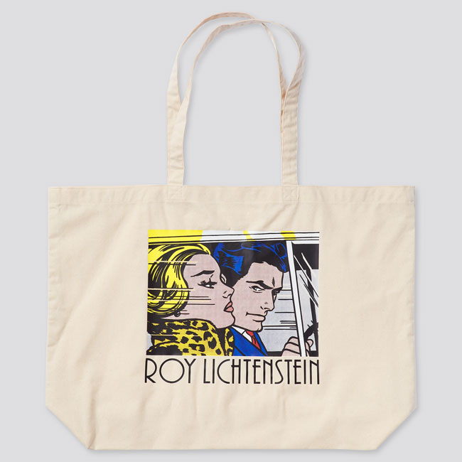 Roy Lichtenstein printed bags at Uniqlo