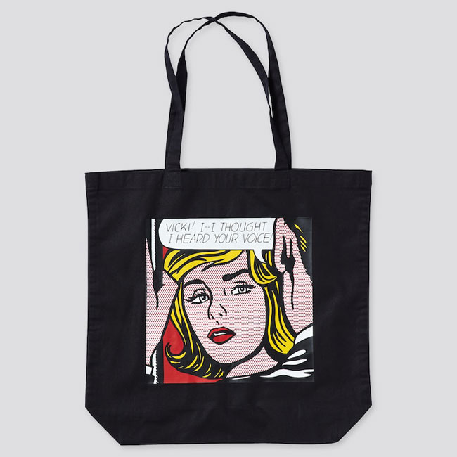 Roy Lichtenstein printed bags at Uniqlo