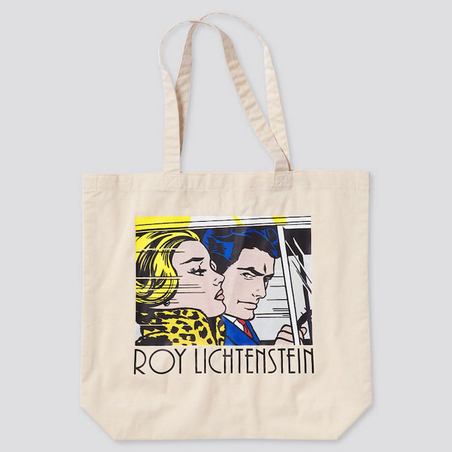 Roy Lichtenstein printed bags at Uniqlo