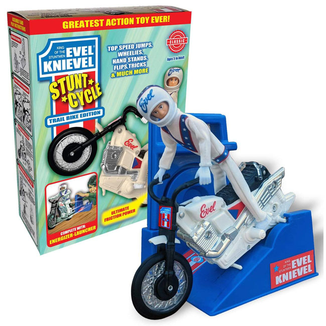 1970s Evel Knievel Stunt Cycle Toy reissued