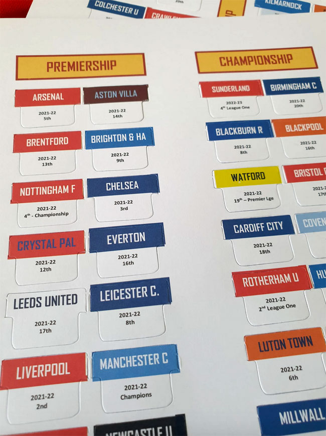 Celebrate the new football season with classic League Ladders