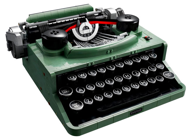 Vintage 1950s Typewriter Lego Set now available