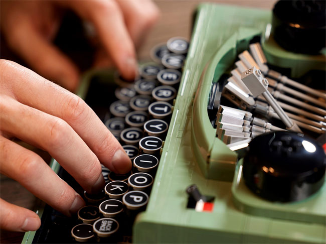Vintage 1950s Typewriter Lego Set now available
