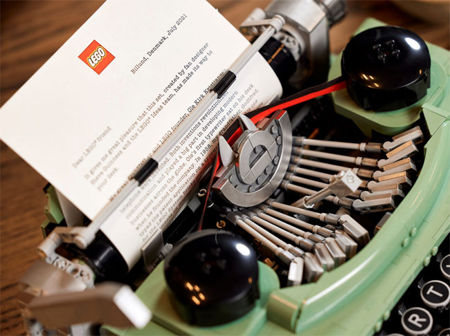 Vintage 1950s Typewriter Lego Set now available
