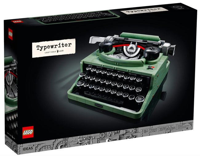 Vintage 1950s Typewriter Lego Set now available