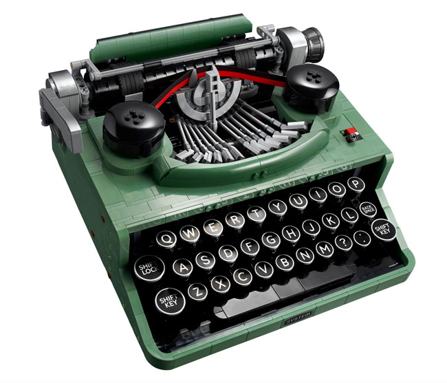 Vintage 1950s Typewriter Lego Set now available
