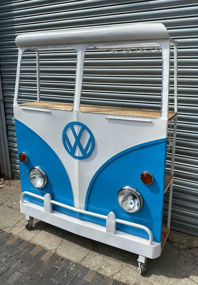 Vintage-style VW Camper Van home bar range