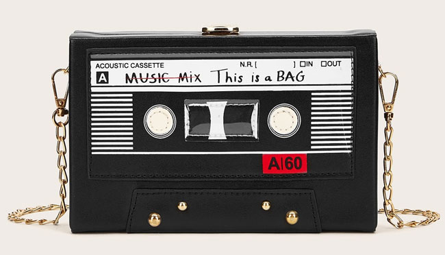 Shein X Wejdene cassette tape bag