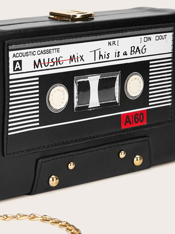 Shein X Wejdene cassette tape bag