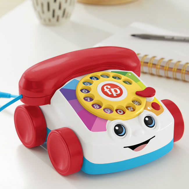 1960s Fisher-Price Chatter Telephone for adults launches