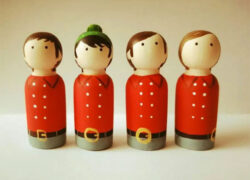 Handmade rock and indie Christmas decorations by Florence and Belle