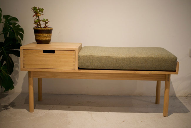 4. Handmade oak telephone table by Natural Edge