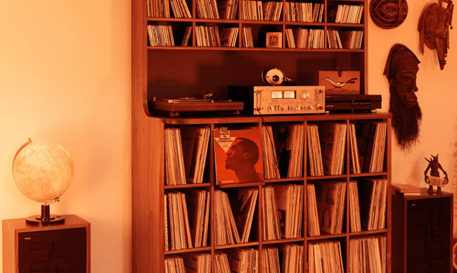 PlattenCombi retro music storage unit by PlattenKreisel