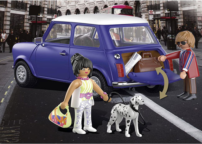 Go sixties with the Playmobil Mini Cooper set