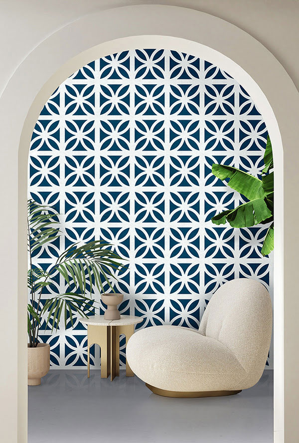 1970s vibes with the Breeze wallpaper by Mini Moderns