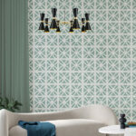 1970s vibes with the Breeze wallpaper by Mini Moderns