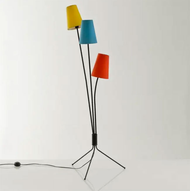 Amaya budget midcentury modern floor lamp at La Redoute