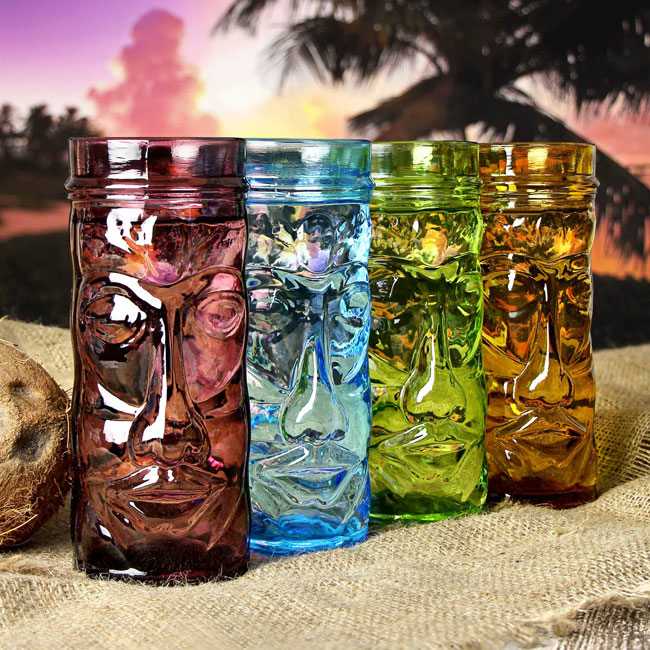 10. Coloured Glass Tiki Mug