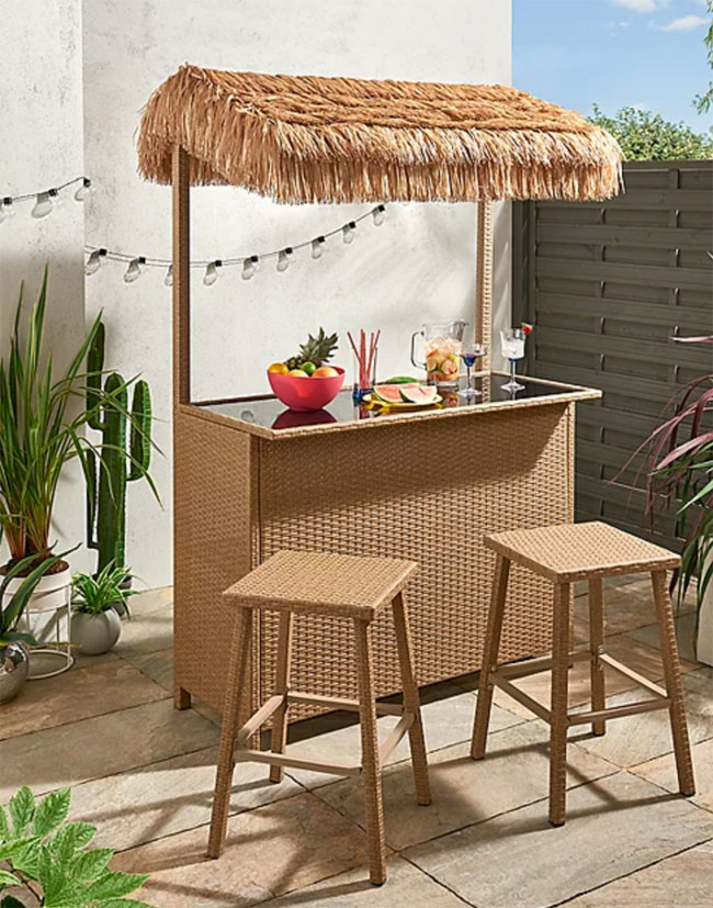 3. Garden Tiki Bar Set by George Home