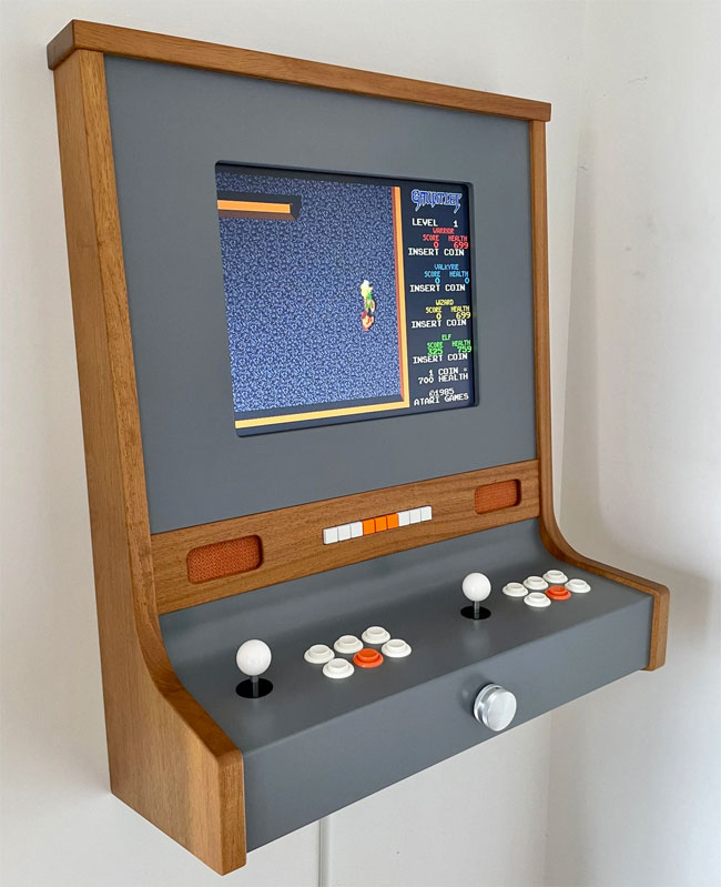 Midcentury modern style arcade machine by Capcade