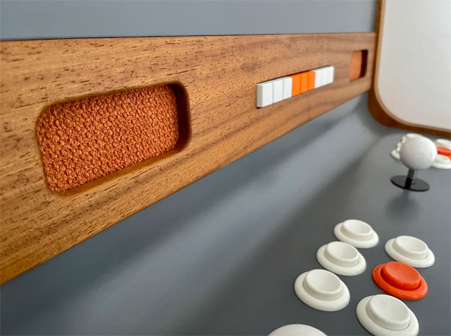 Midcentury modern style arcade machine by Capcade