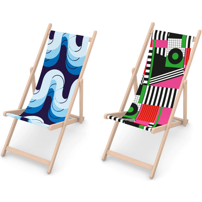 Made-to-order retro deckchairs by Storigraphic