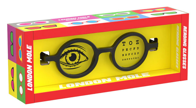 Retro reading glasses by London Mole