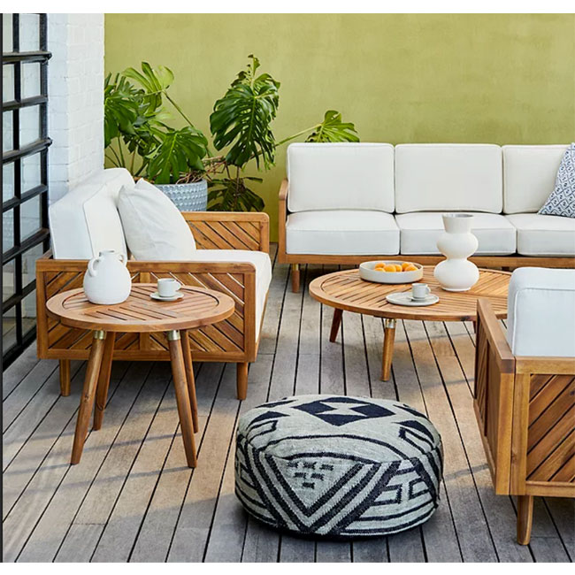 John Lewis x Swoon midcentury modern Franklin garden seating