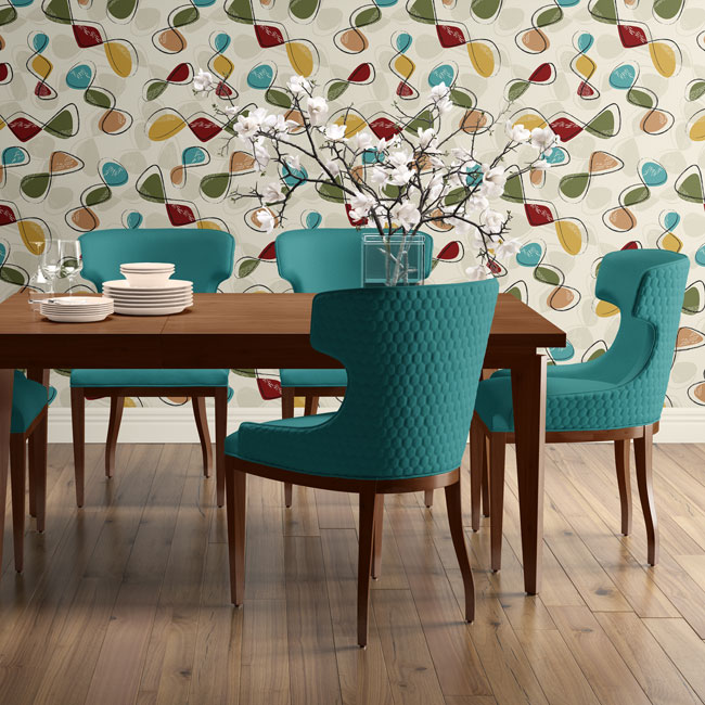 Midcentury modern wallpaper by 20th Century Cloth