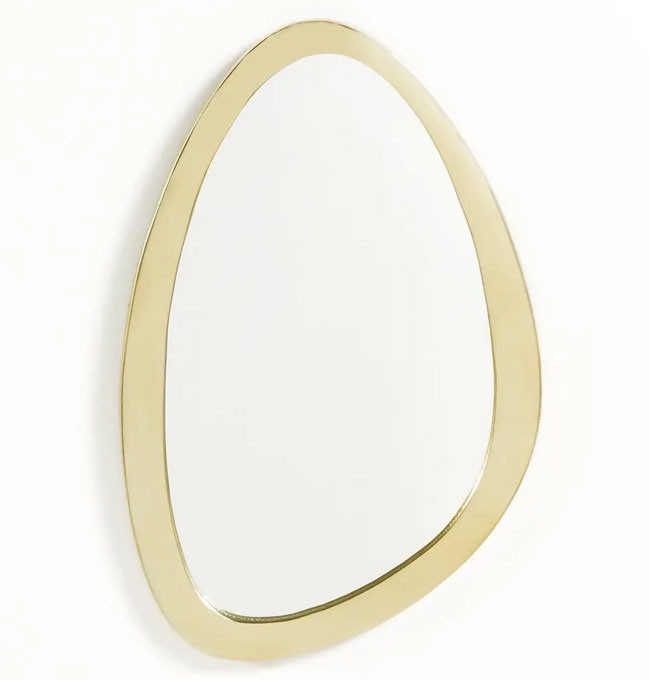 3. Ruffaro retro brass mirror at La Redoute