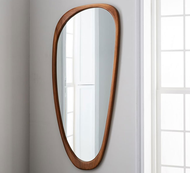 4. Mid-Century asymmetrical floor mirror at West Elm