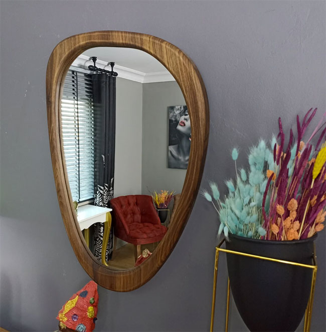 7. Handmade midcentury modern mirrors by Pro Mirror Home Decor