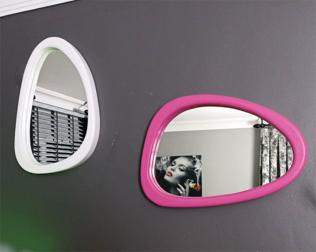 7. Handmade midcentury modern mirrors by Pro Mirror Home Decor