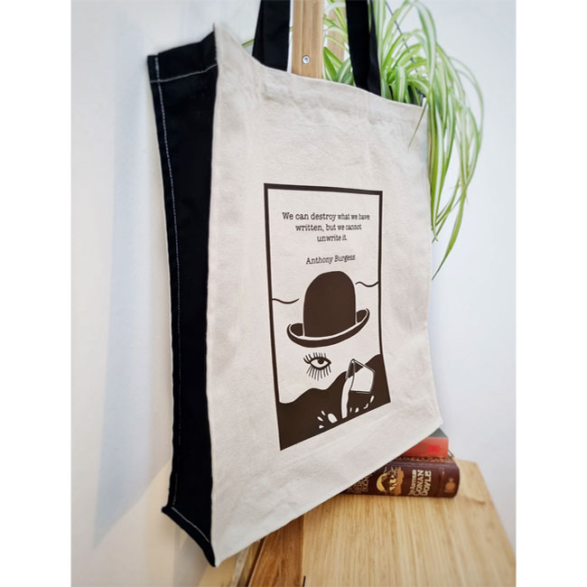 A Clockwork Orange officially licensed tote bag by Dark Lodge