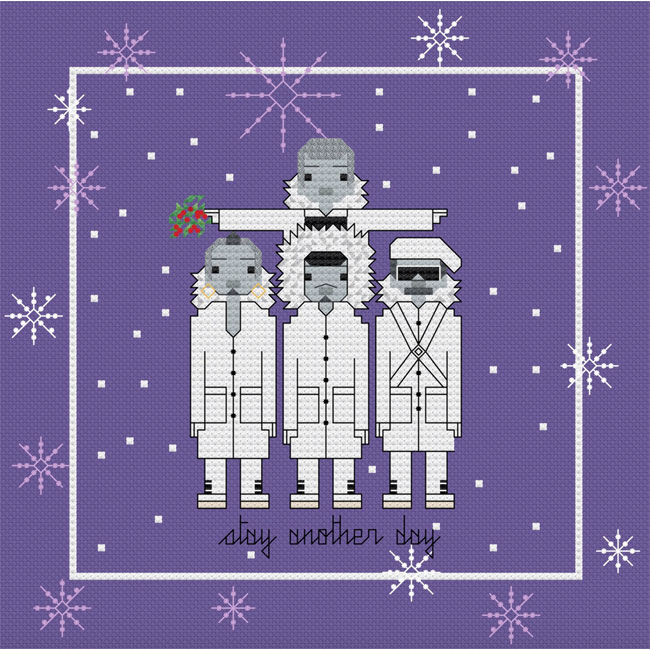 Retro pop Christmas cards by Eight Bit North