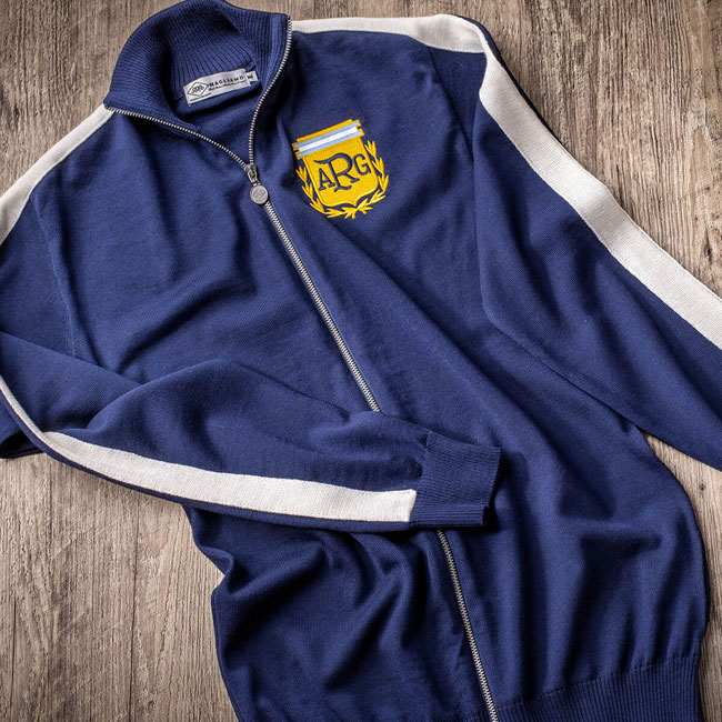 Retro wool World Cup track tops by Magliamo