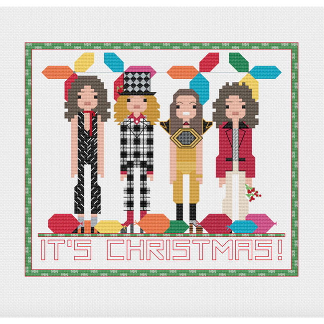 Retro pop Christmas cards by Eight Bit North