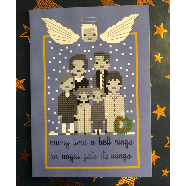 Retro pop Christmas cards by Eight Bit North