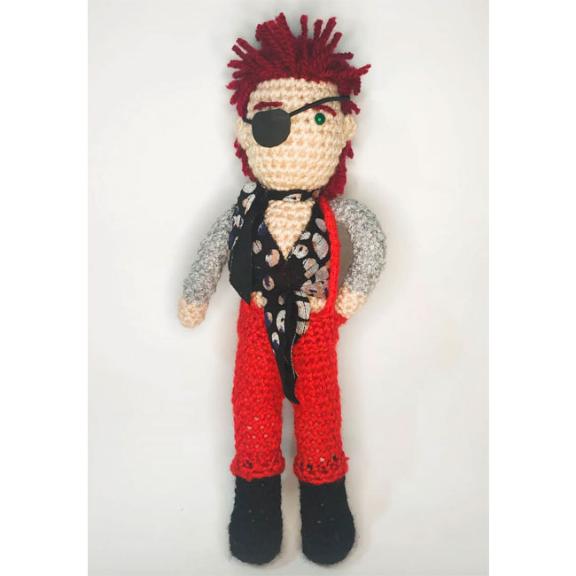 David Bowie handmade knitted dolls by Kutuleras