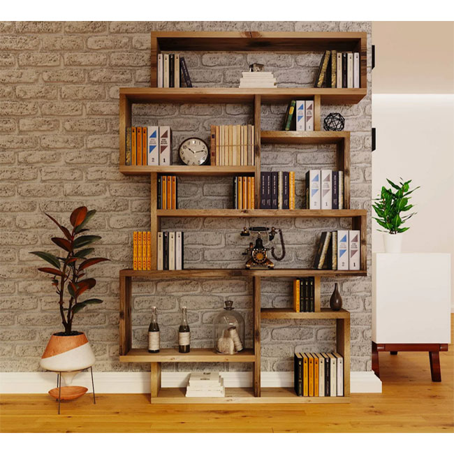 7. Reclaimed wood shelving unit by Reborn Furniture