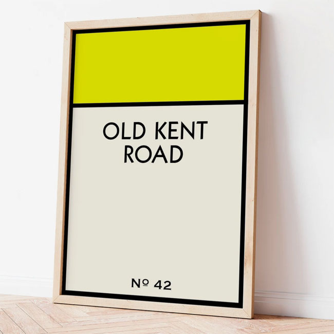 Custom Monopoly street name prints by My Inspired Life